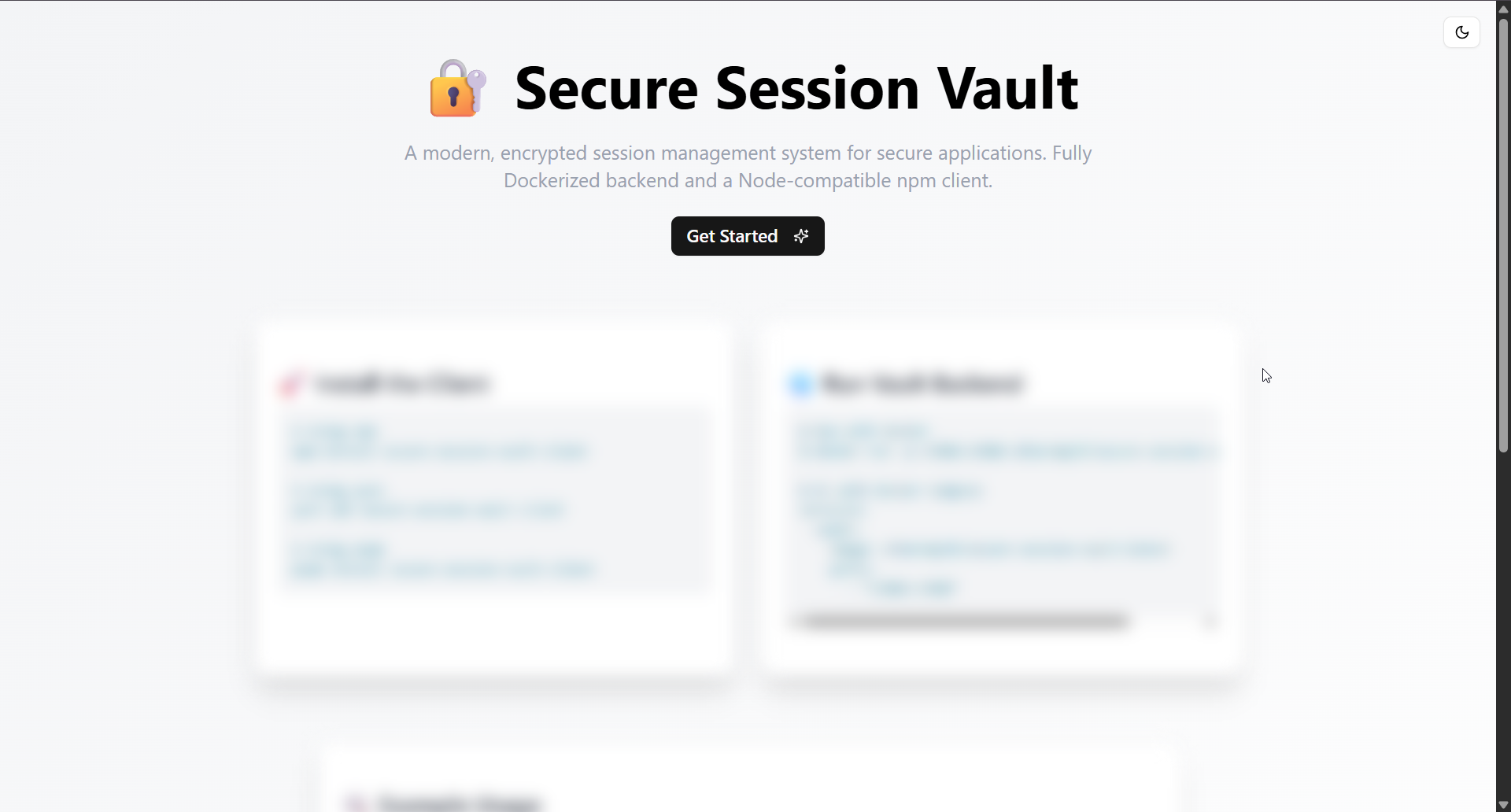 Secure Session Vault